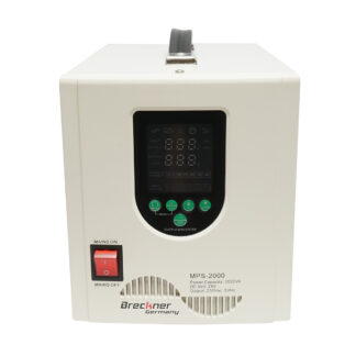 UPS cu invertor centrala termica 1400W/2000VA, unda sinusoidala pura 24V/230V, 2 prize schuko, afisaj LCD, AVR Breckner Germany