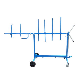Stand rotativ mobil vopsire elemente caroserie auto cu 6 brate reglabile