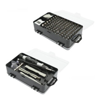 Trusa surubelnite de precizie biti, torx, cruce, hexagonal pentru electronice 120 piese