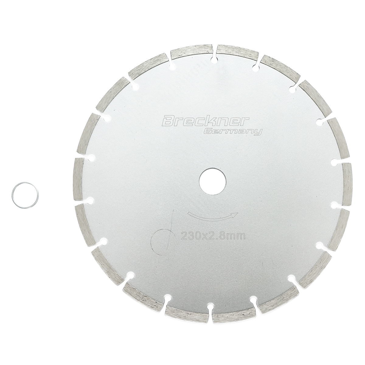 Disc diamantat segmentat 230x2.8x22.23mm, taiere uscata pentru beton, piatra, caramida Breckner Germany
