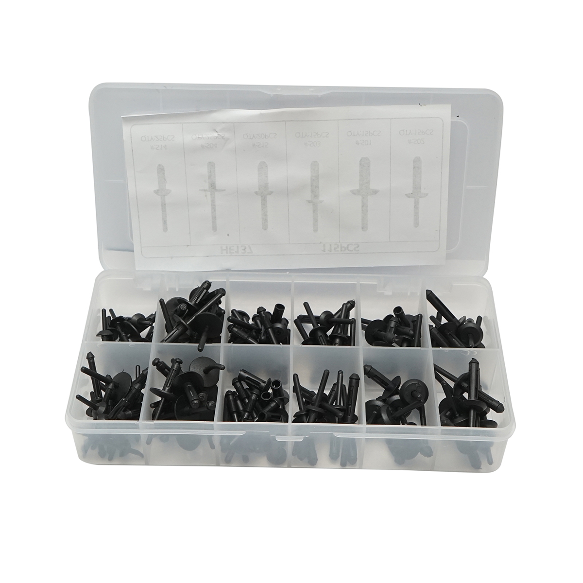 Trusa popnituri plastic auto universale 115 piese