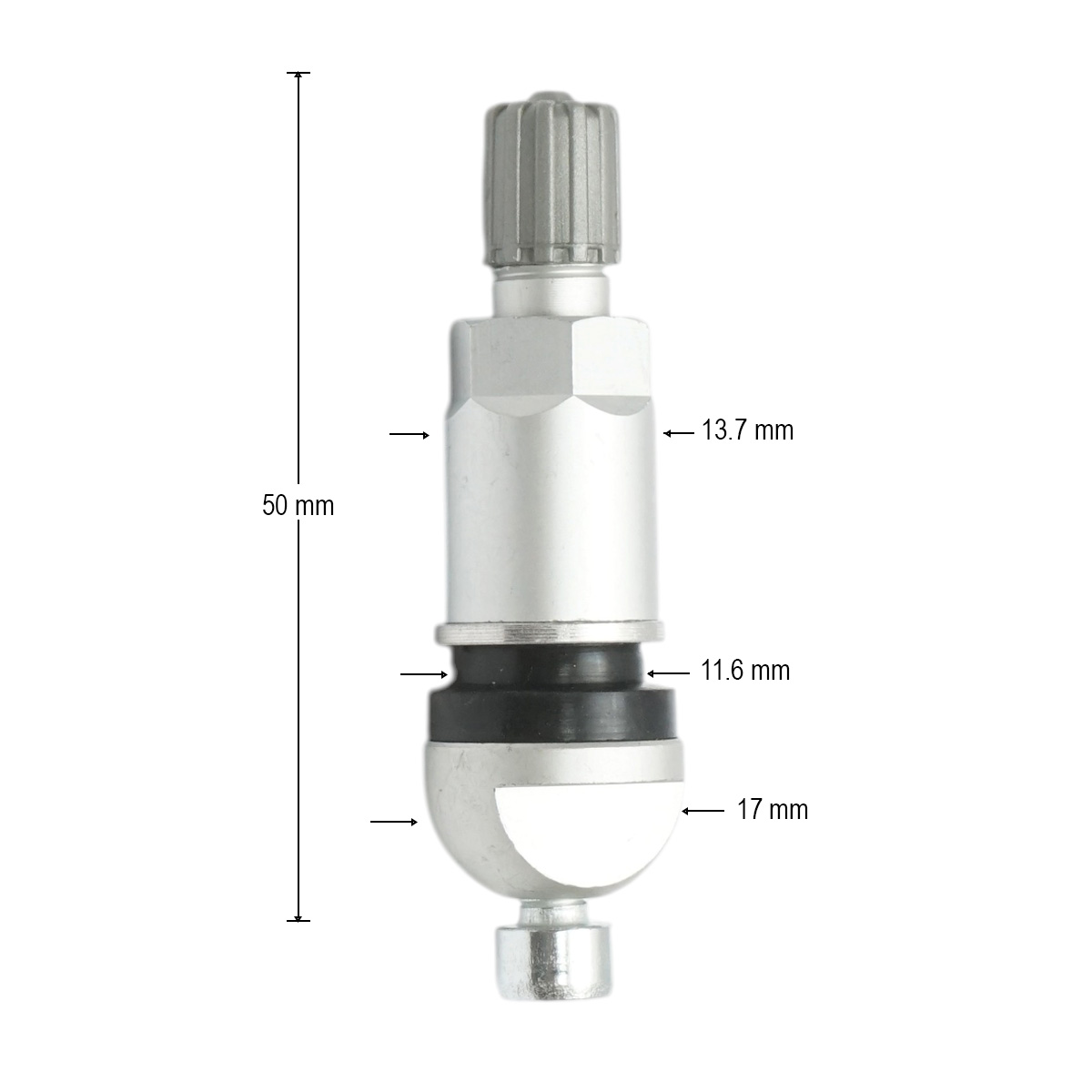 Valva roata tubeless aluminiu compatibila senzor TPMS-5