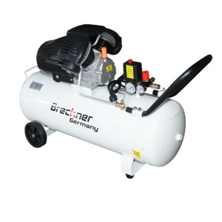 Compresor aer 100L, motor 2 cilindri in V 1.5KW/2CP, presiune maxima 8 bar, volum aer aspirat 360 L/min Breckner Germany