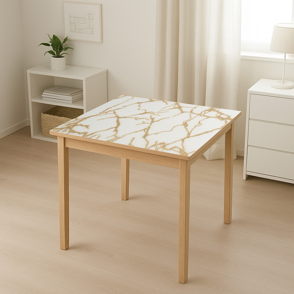 Folie protectie masa transparenta PVC siliconizat 80cm, grosime 1.2mm, model marmura 20m/rola Breckner Germany