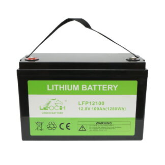 Baterie Li-ion LiFePO4 12.8V 100Ah (1280Wh) LFP12100 pentru sisteme solare 330x173x212mm IP65 Leoch Battery