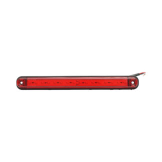 Lampa gabarit laterala LED slim 12-24V rosie 16 LED-uri 235x26.5x21mm Breckner Germany
