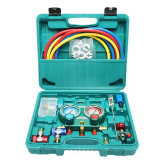Trusa verificare si incarcare instalatii aer conditionat auto, freon R22, R32, R134a, R410a