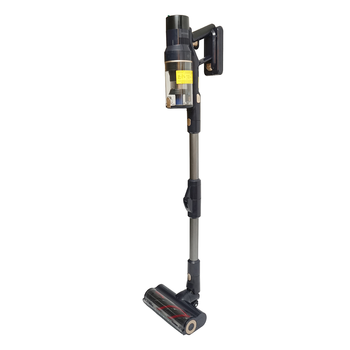 Aspirator vertical fara fir 480W, putere aspirare 15-30 kPa, baterie 2500mAh, recipient praf 1.2L, 4 moduri de aspirare, ecran tactil LED, perie iluminata LED, VICSONIC S7