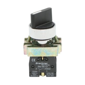 Selector 2 pozitii cu revenire negru 1NO, 400V/10A, LAY5-BD41 Breckner Germany