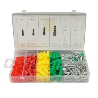 Trusa dibluri plastic si holsuruburi 6-10mm 285 piese