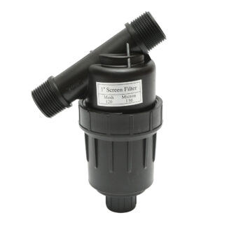 Filtru Y plastic 1 inch cu sita 120 mesh, 130 microni pentru tub, furtun de irigare