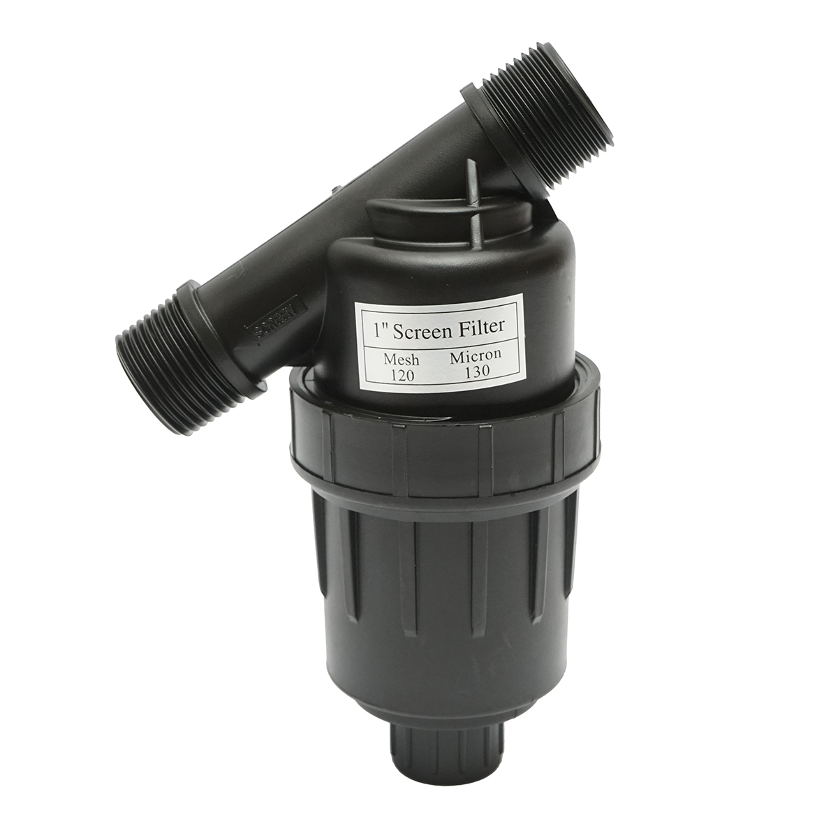 Filtru Y plastic 1 inch cu sita 120 mesh, 130 microni pentru tub, furtun de irigare