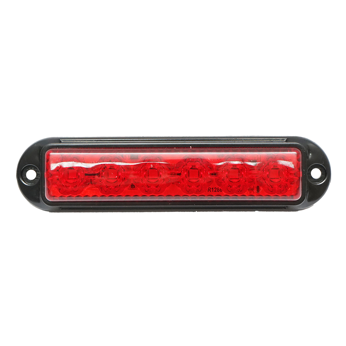 Lampa laterala gabarit LED 12-24V rosie cu 4 functii 155x37mm, rama neagra Breckner Germany