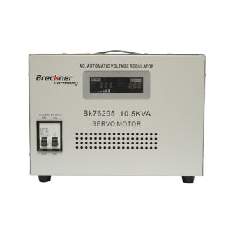 Stabilizator automat de tensiune 10.5KVA cu servomotor monofazat, 2 prize schuko 230V, afisaj LCD Breckner Germany