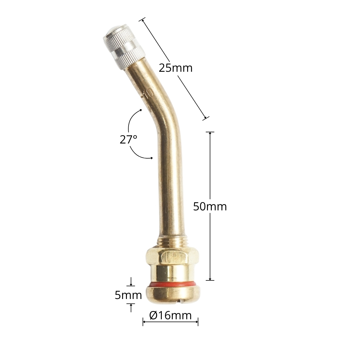 Valva roata camion tubeless 75mm V3-20-10
