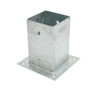 Suport stalp patrat aplicat 91x91x150mm, otel zincat