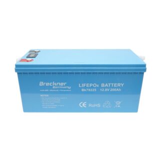 Baterie Li-ion 2.56kW LiFePO4 12.8V, 200Ah cu BMS, Bluetooth, LCD display si protectie temperatura IP54 Breckner Germany