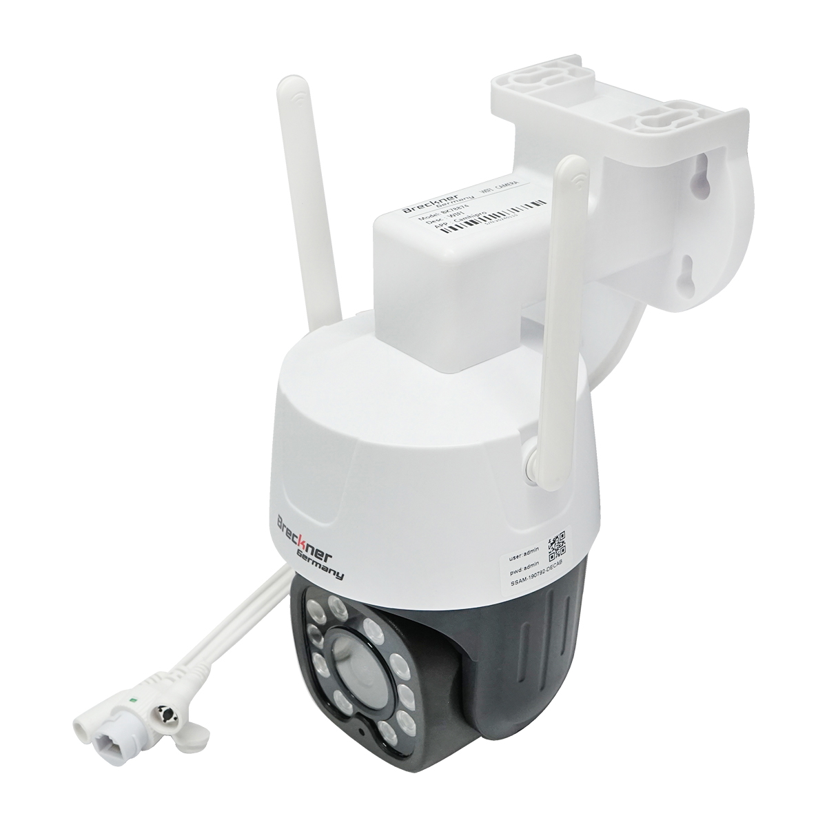 Camera de supraveghere WIFI interior/exterior 5MP ultra HD, PTZ, senzor miscare, rotativa, 90 grade, 12V DC IP66 Breckner Germany