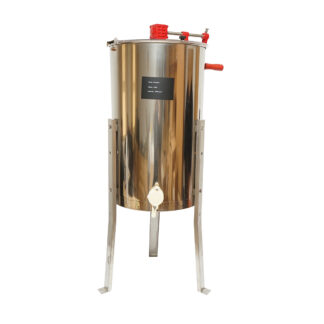 Centrifuga manuala apicola, extractor miere din inox cu 3 rame