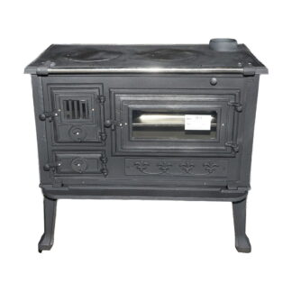 Soba pe lemne cu plita si cuptor din fonta 830x520x800mm