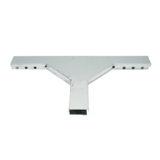 Ramificatie T orizontala din otel galvanizat pentru jgheab 25x50mm