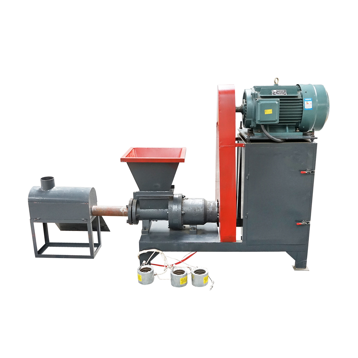 Masina fabricat brichete din rumegus 15KW, 380V, randament 260-280Kg/h, turatie 970rpm