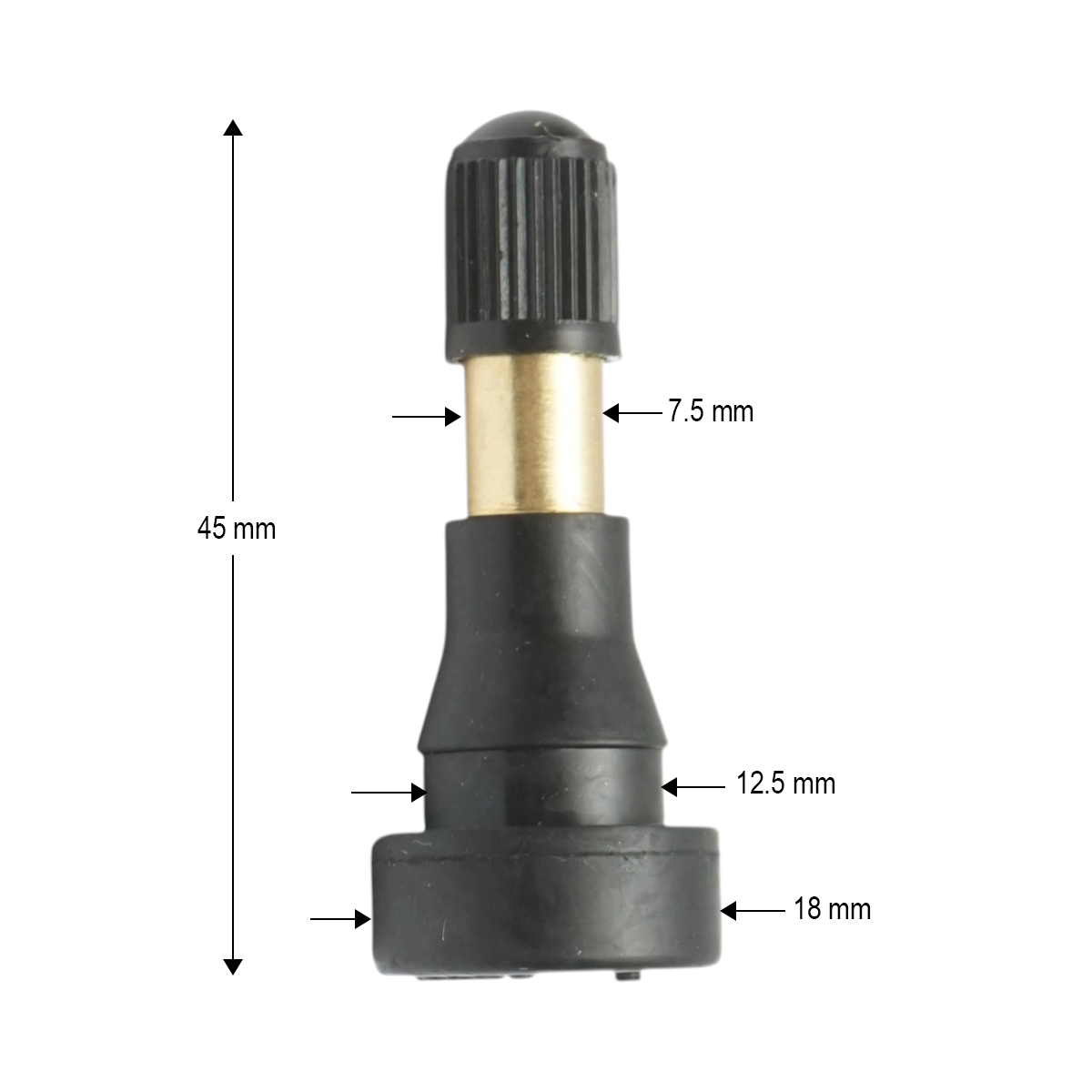 Valva roata tubeless 45mm TR600