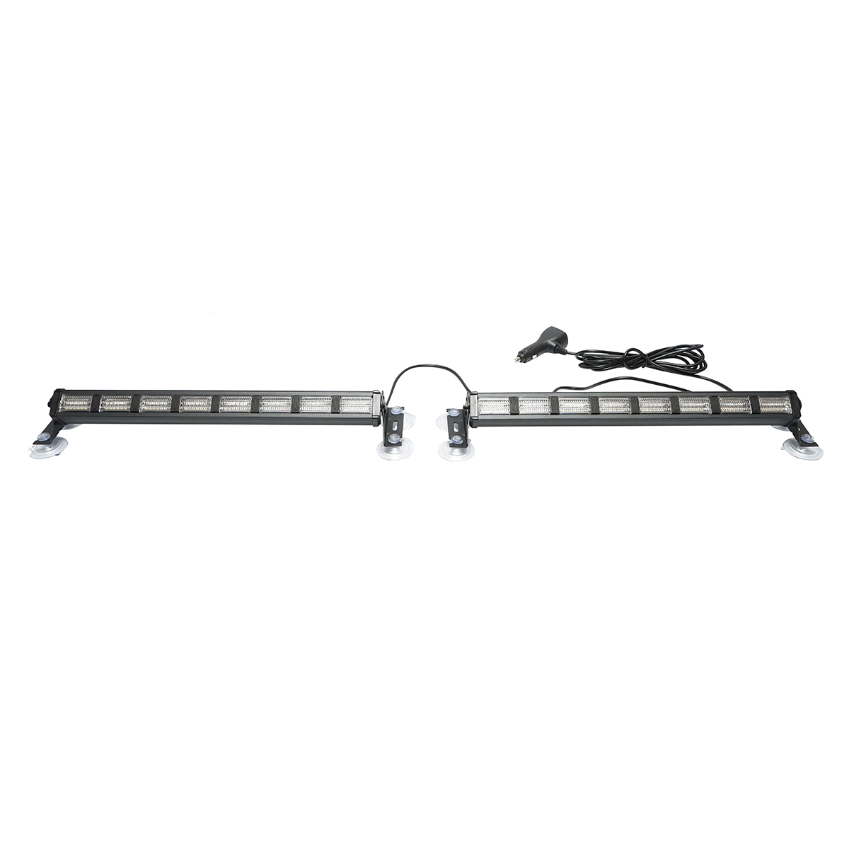 Set 2 lampi LED stroboscopice cu ventuze, 96W, 9-30V, 5 culori, 8 module 385x40x36mm