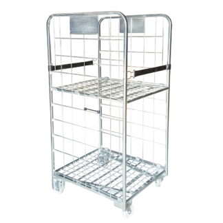 Carucior depozit cu 2 laturi tip container 500Kg