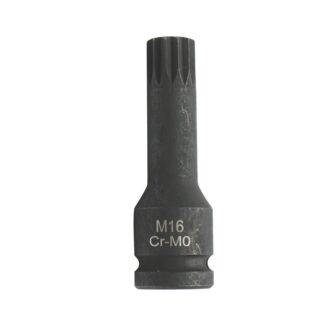 Cheie tubulara de impact spline M16, 78mm, patrat 1/2 inch Cr-Mo