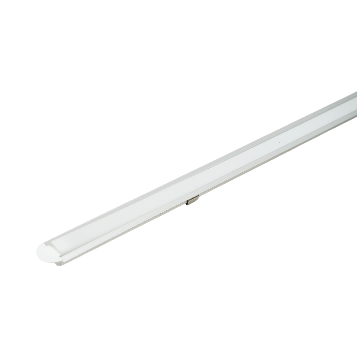Profil aluminiu banda LED 21.7x6.7x2000mm, incastrat cu dispersor mat, banda maxim 12mm Breckner Germany