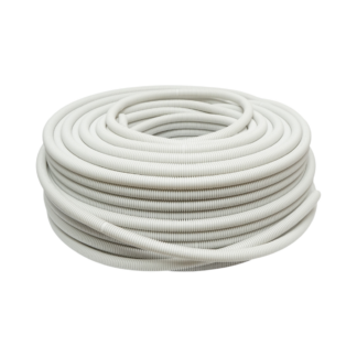 Tub flexibil copex 20mm cu fir, ignifug din polietilena HDPE, 750N gri 100m/rola