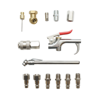 Set 14 accesorii compresor aer cu pistol suflare, conectori si cuple rapide universale