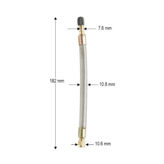 Prelungitor valva roata flexibil 180mm cu invelis metalic
