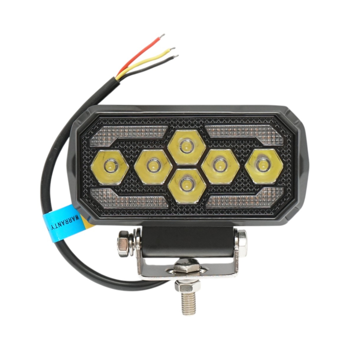 Proiector dreptunghiular LED cu DRL 9-36V, 25W alb-galben, carcasa aluminiu 120x65x35mm IP68 Breckner Germany