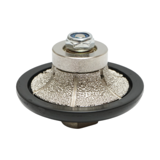 Freza diamantata semibaston B15, D65mm, raza 15mm, filet M14 pentru canturi granit Breckner Germany