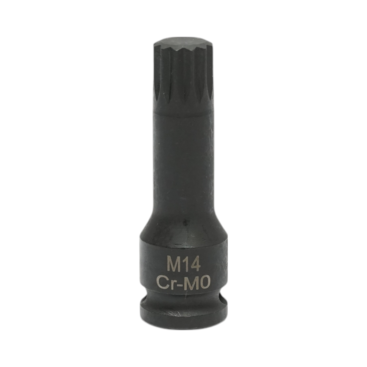 Cheie tubulara de impact spline M14, 60mm, patrat 3/8 inch Cr-Mo