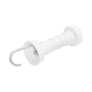 Maner poarta alb cu carlig si arc gard electric Breckner Germany