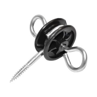Izolator cu ancorare dubla 5.8mm 85x87mm gard electric Breckner Germany