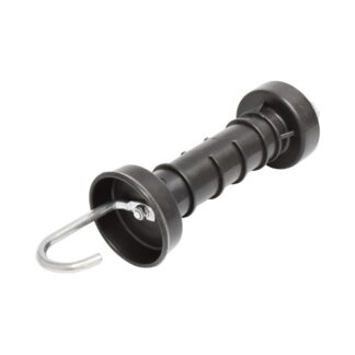 Maner poarta negru cu carlig si arc gard electric Breckner Germany