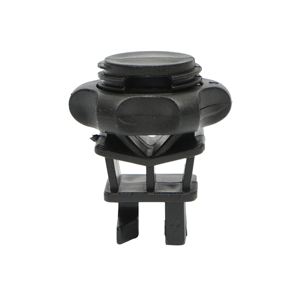Izolator prindere cu filet negru pentru stalp metalic gard electric Breckner Germany