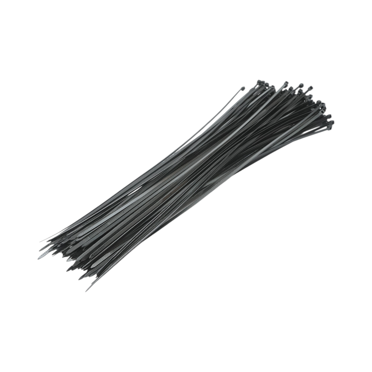 Faseta colier plastic negru 3.5x400mm 100 buc/set Longroad