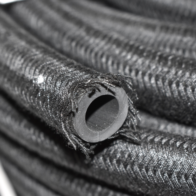 Furtun combustibil 10x18 cu protectie din bumbac rola 30m
