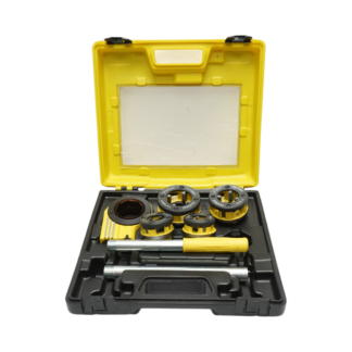 Trusa filiere 1/2, 3/4, 1, 1-1/4 inch BSPT cu clichet pentru tevi Crownman