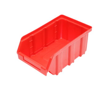 Cutie plastic depozitare 90x150x70mm rosie