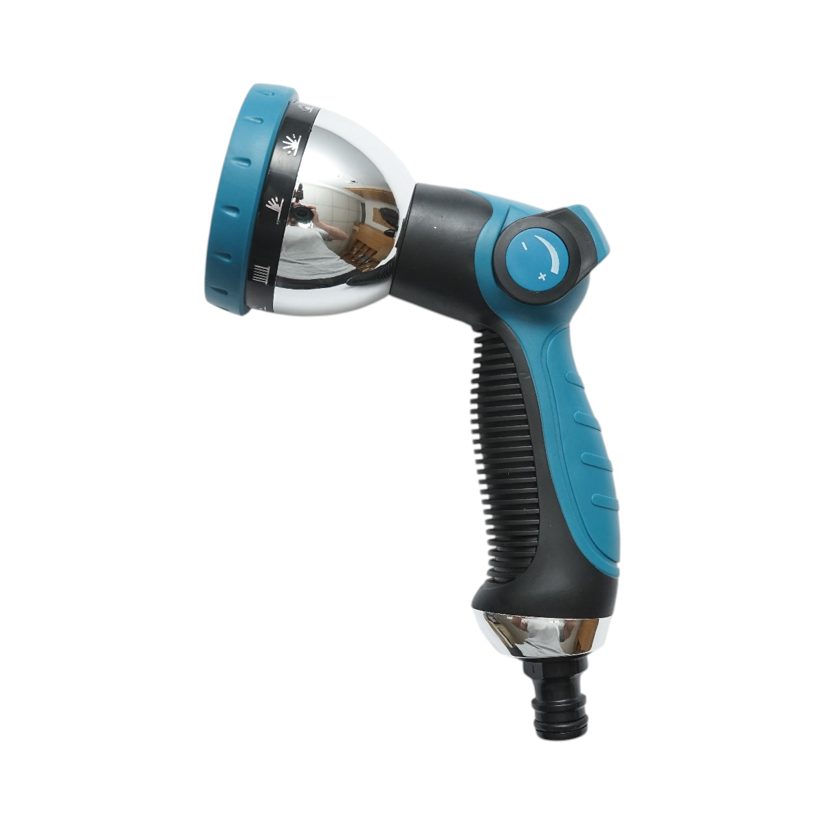 Pistol de stropit tip dus reglabil 10 moduri pentru furtun gradina, cupla rapida 1/2
