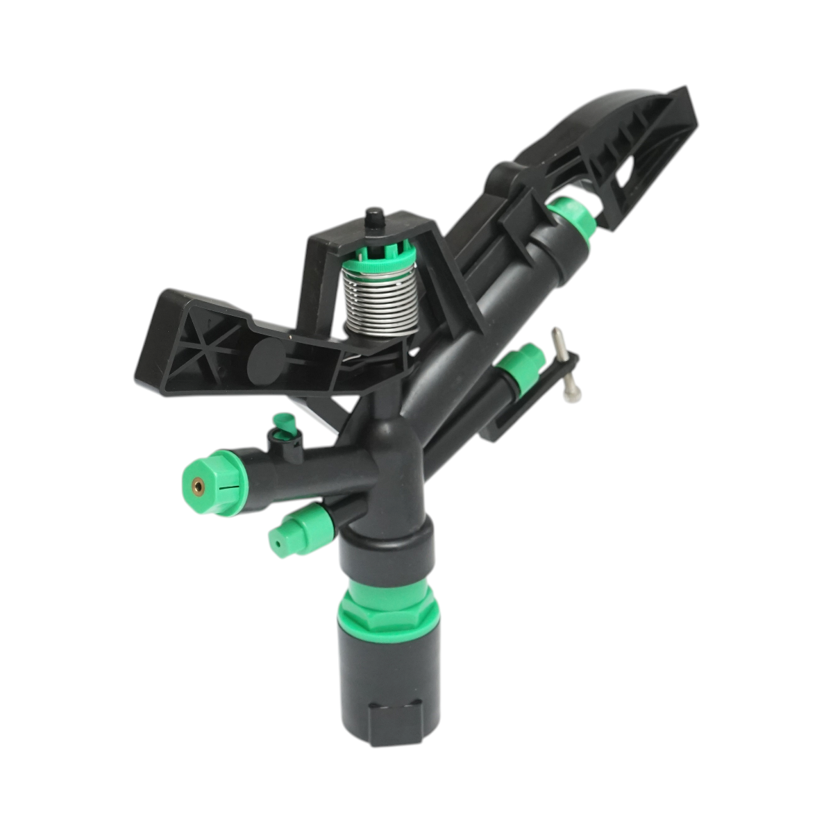 Aspersor de impact reglabil cu brat oscilant, 5 duze, raza 18-25m, debit 75-82 L/min, filet interior 1 inch Breckner Germany