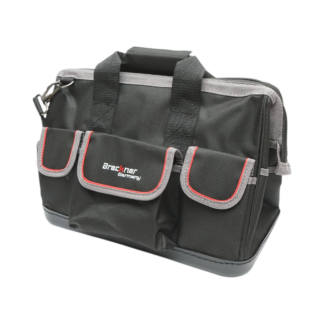 Geanta scule multifunctionala cu 15 buzunare, curea umar, baza din plastic, material textil 31x17x28cm Breckner Germany