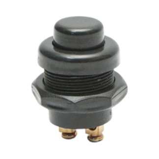 Buton pornire 12V/10A–24V/5A negru cu 2 pini universal