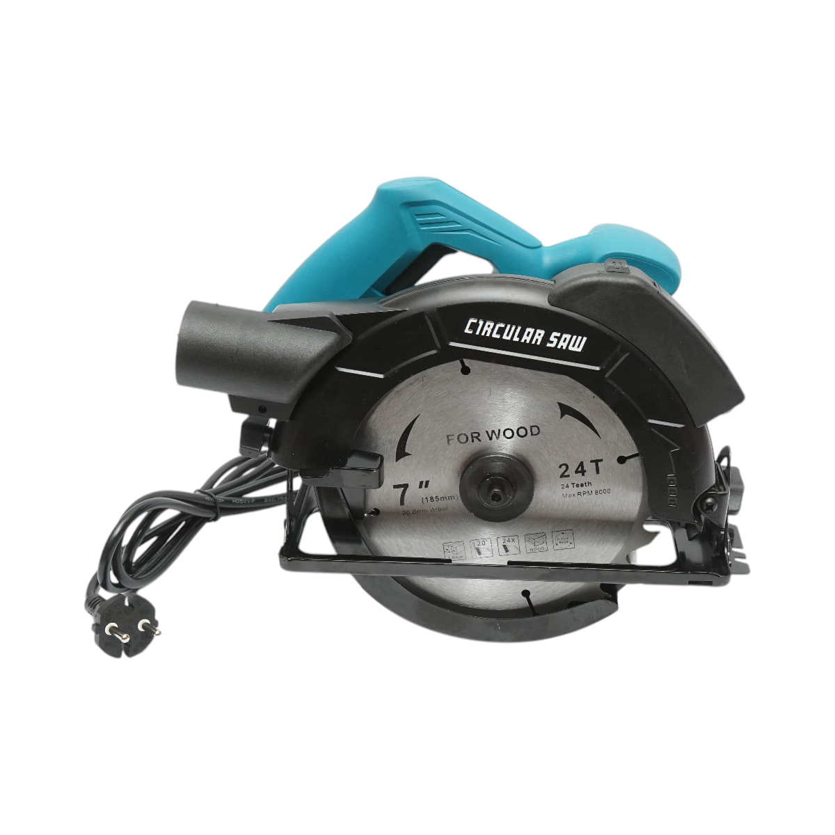 Fierastrau circular de mana cu laser 1050W, 220V, disc 185mm, taiere unghi 0-45°, turatie 5000rpm